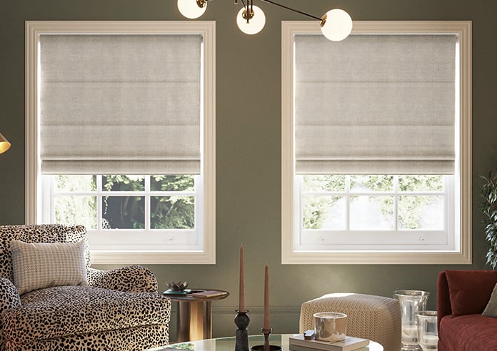 Memphis, Latte - Motorised Roman Blind - Image 3